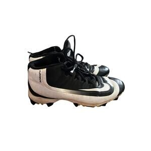 Nike Huarache Fast Flex Baseball Cleats Size 4.5Y Shoes Black White